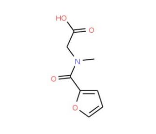 [(Furan-2-carbonyl)methylamino]acetic acid - chemical structure image