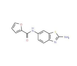 Furan-2-carboxylic acid (2-amino-benzothiazol-6-yl)-amide - chemical structure image
