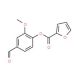 Furan-2-carboxylic acid 4-formyl-2-methoxy-phenyl ester - chemical structure image
