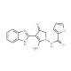Furan-2-carboxylic acid [5-amino-4-(1H-benzoimidazol-2-yl)-3-oxo-2,3-dihydro-pyrrol-1-yl]-amide - chemical structure image