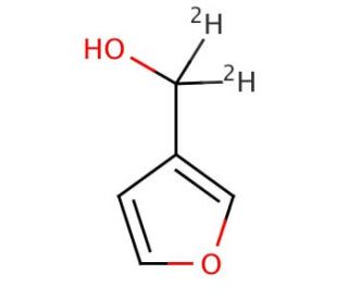 Furan-3-methanol-d2 (CAS 4412-91-3 (unlabeled)) - chemical structure image