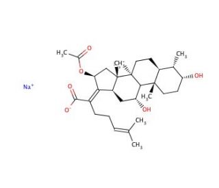 Fusidic acid sodium salt (CAS 751-94-0) - chemical structure image