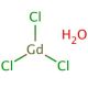 Gadolinium(III) chloride (CAS 19423-81-5) - chemical structure image