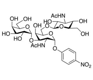 Gal1-b-3(GlcNAc1-b-6)GalNAc-&alpha;-PNP (CAS 139459-55-5) - chemical structure image