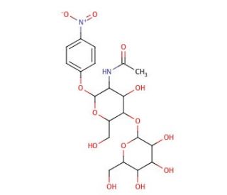 Gal1-b-4GlcNAc-&alpha;-PNP (CAS 184377-56-8) - chemical structure image