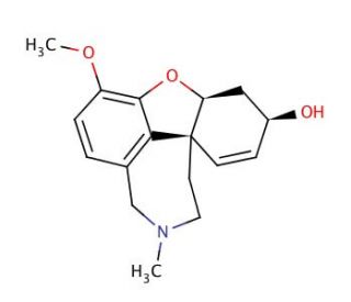 Galanthamine (CAS 357-70-0) - chemical structure image