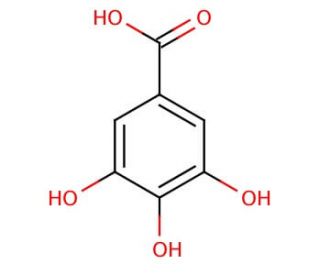 Gallic acid monohydrate (CAS 5995-86-8) - chemical structure image