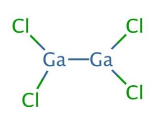Gallium(II) chloride (CAS 13498-12-9) - chemical structure image