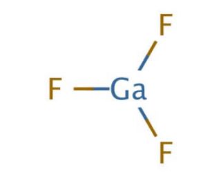 Gallium(III) fluoride (CAS 7783-51-9) - chemical structure image