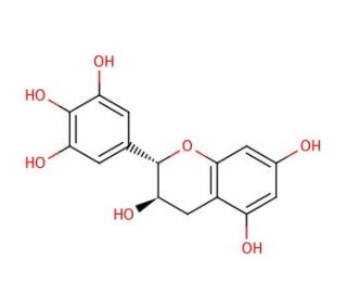 (&minus;)-Gallocatechin (CAS 3371-27-5) - chemical structure image
