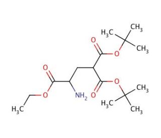 &gamma;-Carboxyglutamic Acid &gamma;,&gamma;-Di-t-butyl 3-Ethyl Ester (CAS 73538-32-6) - chemical structure image