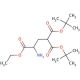 γ-Carboxyglutamic Acid γ,γ-Di-t-butyl 3-Ethyl Ester (CAS 73538-32-6) - chemical structure image