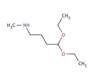 &gamma;-Methylaminobutyraldehyde, Diethyl Acetal (CAS 114094-45-0) - chemical structure image