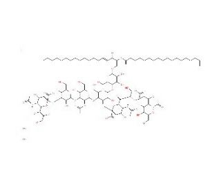 Ganglioside GT1b trisodium salt (CAS 59247-13-1) - chemical structure image