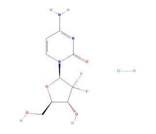 Gemcitabine Hydrochloride (CAS 122111-03-9) - chemical structure image