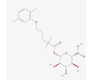 Gemfibrozil 1-O-&beta;-Glucuronide (CAS 91683-38-4) - chemical structure image