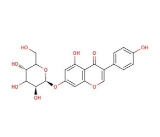 Genistin (CAS 529-59-9) - chemical structure image