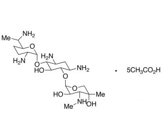 Gentamicin C2 Pentaacetate Salt (CAS 287916-51-2) - chemical structure image