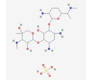 Gentamicin sulfate, 100X solution (CAS 1405-41-0) - chemical structure image