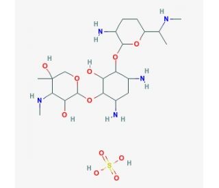 Gentamicin Sulfate, 500X Solution (CAS 1405-41-0) - chemical structure image