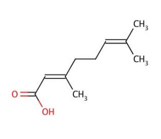 Geranic acid (CAS 459-80-3) - chemical structure image