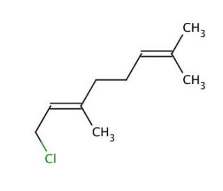 Geranyl chloride (CAS 5389-87-7) - chemical structure image