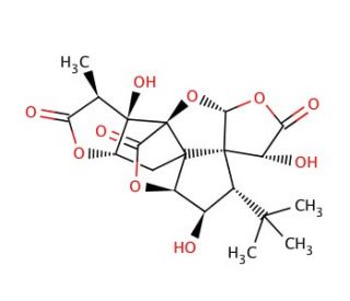 Ginkgolide J (CAS 107438-79-9) - chemical structure image