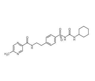 Glipizide (CAS 29094-61-9) - chemical structure image