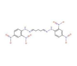 Glutaraldehyde 2,4-dinitrophenylhydrazone (CAS 5085-07-4) - chemical structure image