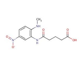 Glutaric Acid-2-methylamino-5-nitromonoanilide (CAS 91644-13-2) - chemical structure image