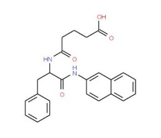 Glutaryl-L-phenylalanine beta-naphthylamide (CAS 17479-62-8) - chemical structure image