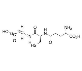 Glutathione-glycine-13C2,15N1 (CAS 815610-65-2) - chemical structure image