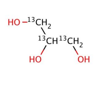 Glycerol-(13-C)3 (CAS 63346-81-6) - chemical structure image