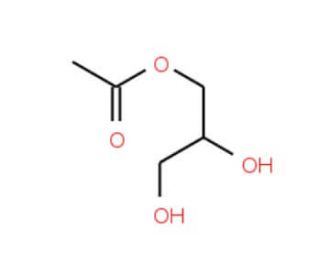 Glycerol monoacetate (CAS 26446-35-5) - chemical structure image