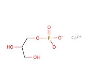 Glycerol phosphate calcium salt hydrate (CAS 1336-00-1) - chemical structure image