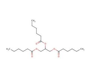 Glycerol trihexanoate (CAS 621-70-5) - chemical structure image