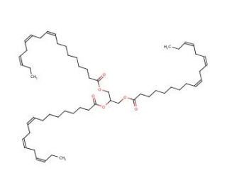 Glyceryl trilinolenate (CAS 14465-68-0) - chemical structure image