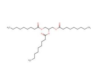 Glyceryl trinonanoate (CAS 126-53-4) - chemical structure image