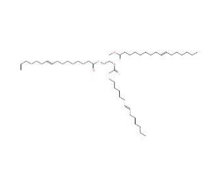 Glyceryl tripalmitoleate (CAS 20246-55-3) - chemical structure image