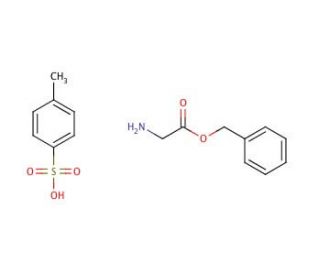 Glycine benzyl ester p-toluenesulfonate salt (CAS 1738-76-7) - chemical structure image