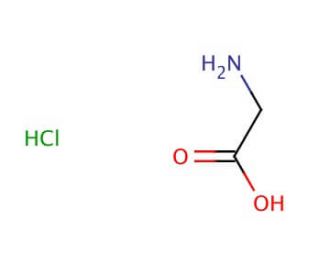 Glycine hydrochloride (CAS 6000-43-7) - chemical structure image