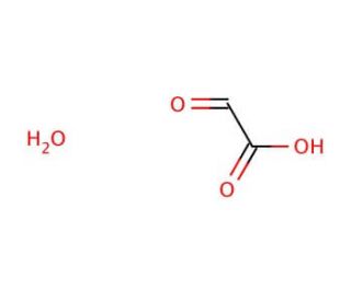 Glyoxylic acid monohydrate (CAS 563-96-2) - chemical structure image
