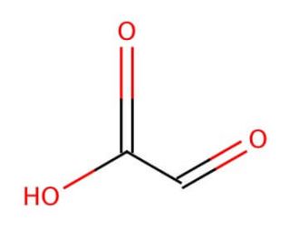 Glyoxylic acid solution (CAS 298-12-4) - chemical structure image