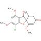 Griseofulvin (CAS 126-07-8) - chemical structure image