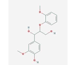 Guaiacylglycerol-beta-guaiacyl Ether (CAS 7382-59-4) - chemical structure image