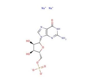 Guanosine 5&prime;-monophosphate Disodium Salt (CAS 5550-12-9) - chemical structure image