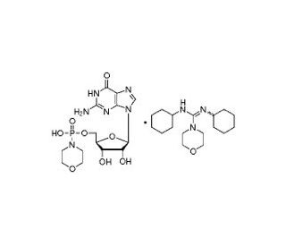 Guanosine 5′-monophosphomorpholidate 4-morpholine-N,N′-dicyclohexylcarboxamidine salt (CAS 7361-07-1) - chemical structure im