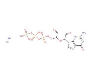 Guanosine 5&prime;-triphosphate, periodate oxidized sodium salt (CAS 103192-45-6) - chemical structure image