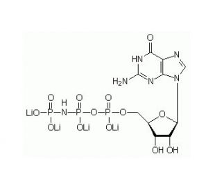 Guanylyl-5&prime;-imidodiphosphate, Tetralithium Salt (CAS 64564-03-0) - chemical structure image