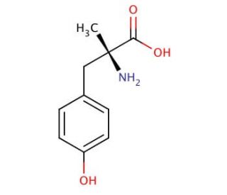 H-alpha-Me-D-Tyr-OH (CAS 672-86-6) - chemical structure image